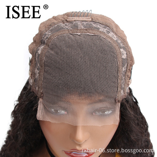 Cheap Double Drawn Virgin Wholesale Malaysian 6X6 5X5 4X4 Lace Closure Wigs Curling Waves Human Hair Natural Wave Closure Wig